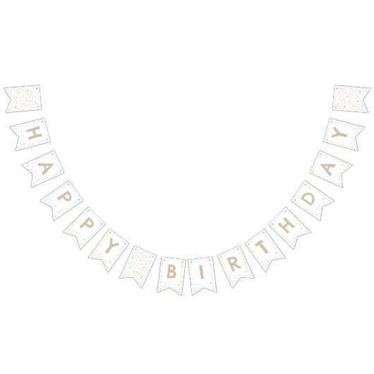 Dove Confetti Waterverf Stippen Bunting Flag Vlaggetjes (Alle)