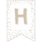 Dove Confetti Waterverf Stippen Bunting Flag Vlaggetjes (Tweede vlag)