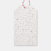 Dove Confetti Waterverf Stippen Gift Label Cadeaulabel (Achterkant)