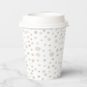 Dove Confetti Waterverf Stippen Paper Cup Papieren Bekers (Achterkant)
