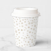 Dove Confetti Waterverf Stippen Paper Cup Papieren Bekers (Rechts)