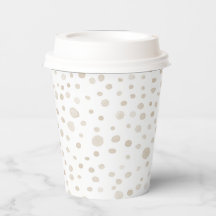 Dove Confetti Waterverf Stippen Paper Cup
