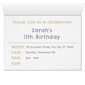 Dove Confetti Waterverf Stippen Verjaardag Uitnodi (Binnen Horizontaal (Onder))