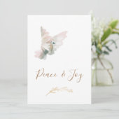 *~* Dove Corporate Business Joy Peace Holiday-kaar (Staand voorkant)