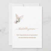 *~* Dove Corporate Business Joy Peace Holiday-kaar (Achterkant)