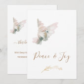 *~* Dove Corporate Business Joy Peace Holiday-kaar (Voorkant / Achterkant)