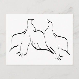 Dove Couple Clipart Briefkaart
