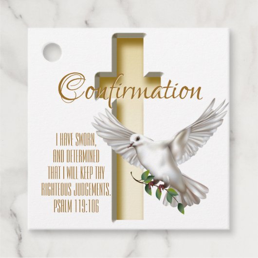 Dove Cross Bedankjes Labels (Voorkant)