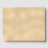 Dove Cross Gold Faux Folie Wedding Gastenboek (Achterkant)