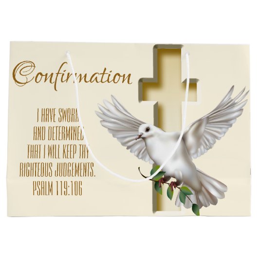 Dove Cross Groot Cadeauzakje (Achterkant)