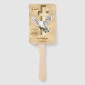 Dove Cross-Personalized Scripting Verse Church Handwaaier (Achterkant)