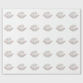 Dove Cross Religious Baptism Christening Cadeaupapier (Vlak)