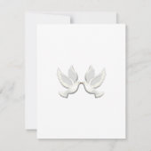 Dove Custom Bachelorette Party Invitation Kaart (Achterkant)