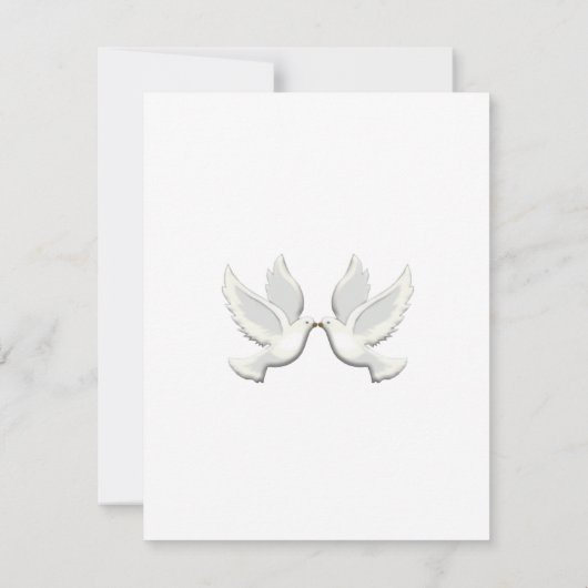 Dove Custom Bachelorette Party Invitation Kaart (Achterkant)