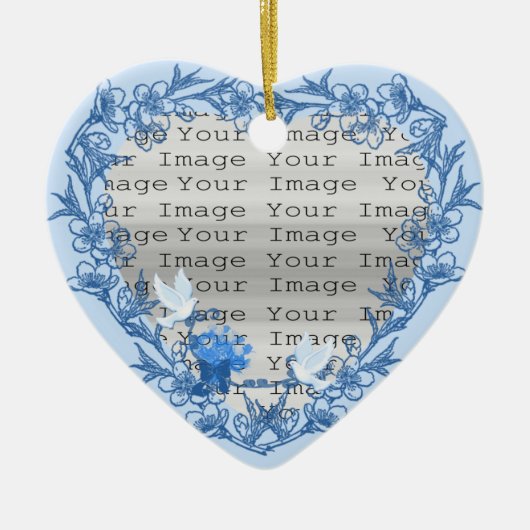 Dove Custom Heart Ornament (Voorkant)
