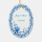 Dove Custom Oval Ornament (Achterkant)