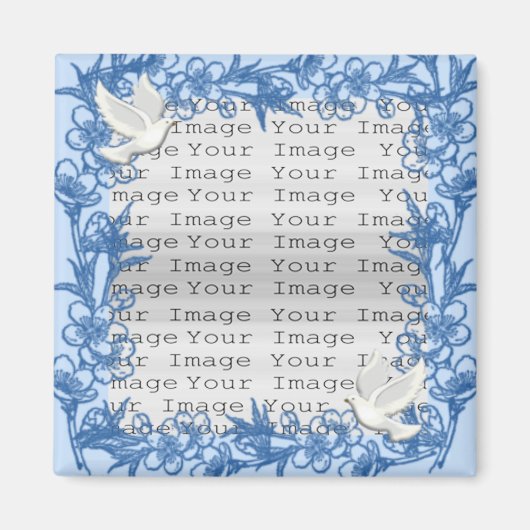 Dove Custom Square Magnet (Voorkant)