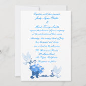 Dove Custom Wedding Invitation Kaart (Voorkant)