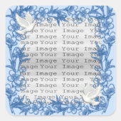 Dove Custom Wedding Square Stickers (Voorkant)