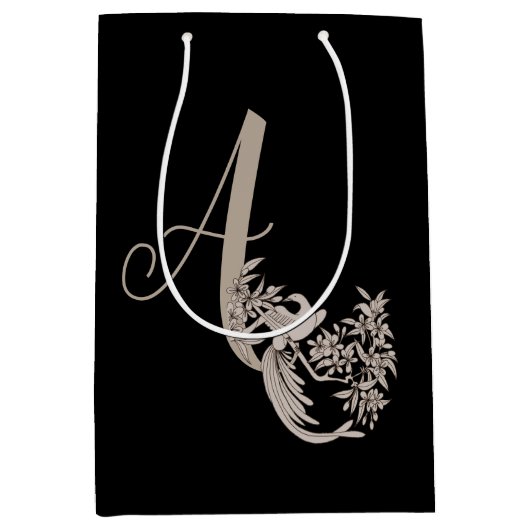 Dove Elegant Monogram Initiaal A Medium Cadeauzakje (Voorkant)