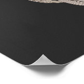Dove Elegant Monogram Initiaal A  Poster (Hoek)