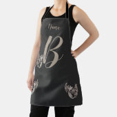 Dove Elegant Monogram Initiaal B Persoonlijk Schort (Insitu)