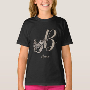 Dove Elegant Monogram Initiaal B Persoonlijk T-shirt