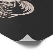 Dove Elegant Monogram Initiaal C Poster (Hoek)