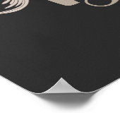 Dove Elegant Monogram Initiaal D Poster (Hoek)