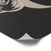 Dove Elegant Monogram Initiaal E Poster (Hoek)