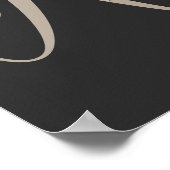Dove Elegant Monogram Initiaal K Persoonlijk Poster (Hoek)