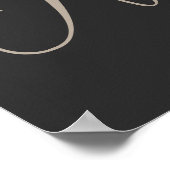 Dove Elegant Monogram Initiaal N Persoonlijk Poster (Hoek)