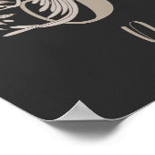 Dove Elegant Monogram Initiaal T Persoonlijk Poster (Hoek)