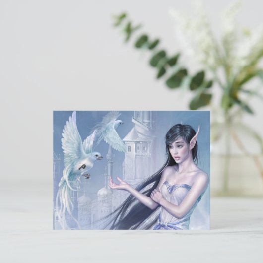 Dove Elf Princess Briefkaart (Staand voorkant)