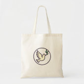 Dove Emblem Tote Bag – Peace, Simplicity & Style (Voorkant)