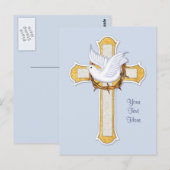 Dove en Cross Briefkaart (Voorkant / Achterkant)