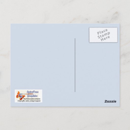 Dove en Cross Briefkaart (Achterkant)