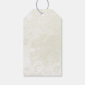 Dove en gouden bladeren cadeautags cadeaulabel (Achterkant)