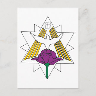 Dove en Roos Briefkaart