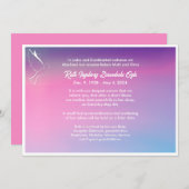 Dove Europese stijl Dood Aankondiging Kaart (Voorkant / Achterkant)