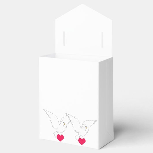 Dove Favor Box Bedankdoosjes (Geopend)