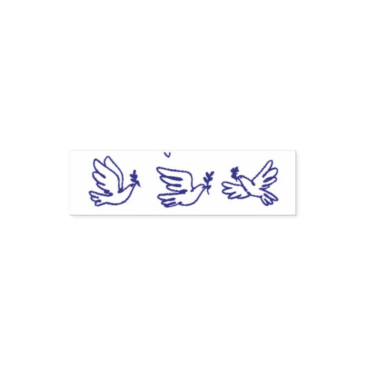 Dove fly for peace  zelfinktende stempel (Design)