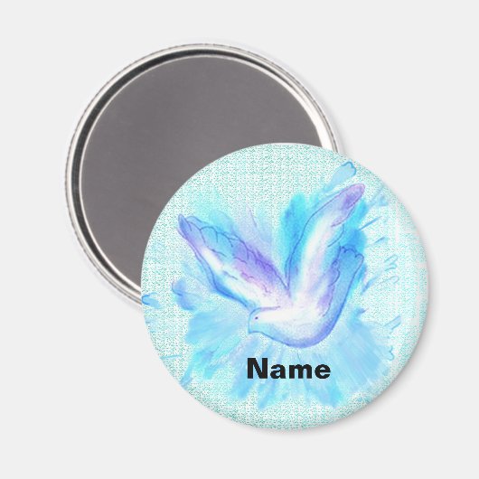 Dove Flying bruiloft magneet (Voorkant / Achterkant)