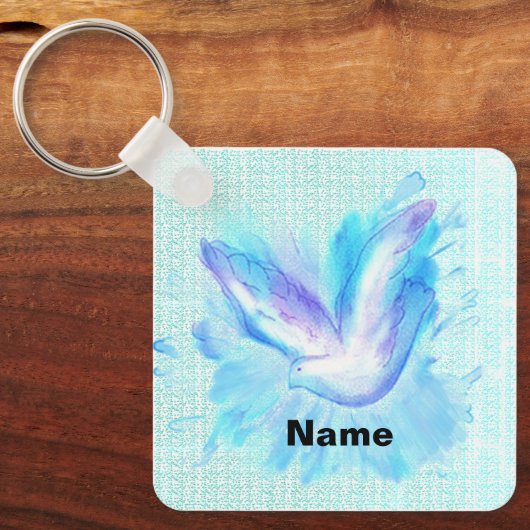 Dove Flying Sleutelhanger (Voorkant)