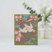 Dove Forget-Me-Nots Hoefijzer Vierbladige klaver Briefkaart (Staand voorkant)