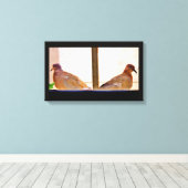 Dove Friends Canvas Afdruk (Insitu (Houten vloer))