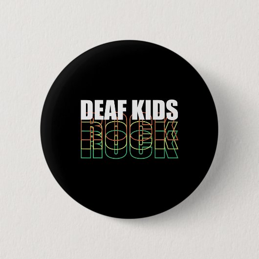 Dove Gebarentaal Kind Ronde Button 5,7 Cm (Voorkant)