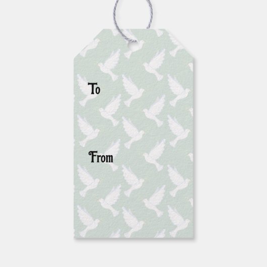 Dove Gift Tag Cadeaulabel (Achterkant)