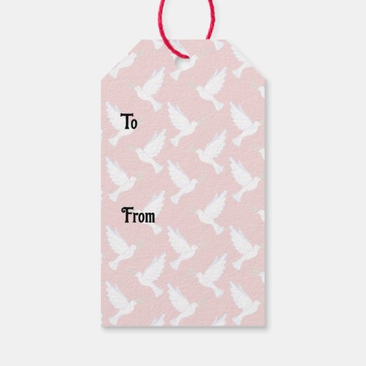 Dove Gift Tag Cadeaulabel (Achterkant)