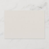 Dove Gray | Chic minimalistische bruiloft details Informatiekaartje (Achterkant)